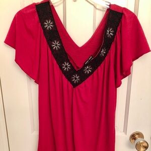 Paper Doll V-Cut Blouse